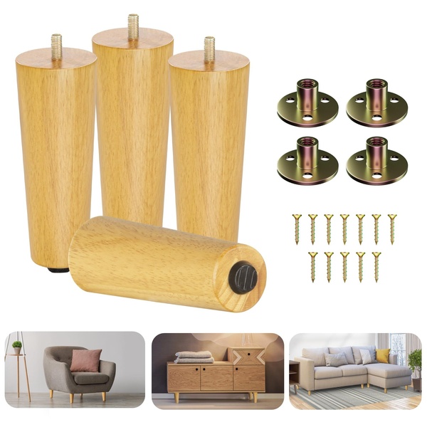 furniture legs, sofa legs, wooden furniture legs, replacement couch legs, cabinet legs, table legs replacement, bundle offer, product launch, minimalist, lifestyle, calm, trustworthy, neutral, brown, gold